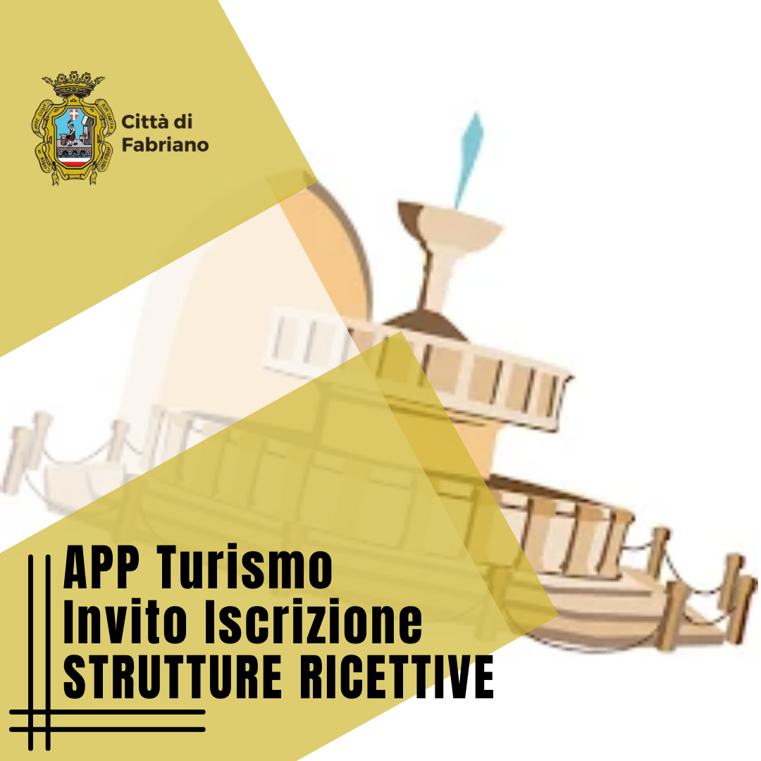 Ristoranti e Strutture Ricettive - Invito a iscriversi all'APP FABRIANO TURISMO